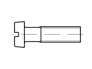 DIN 84 / ISO 1207 / PN 82215 wkręty z łbem walcowym na śrubokręt płaski - Wkręty do metalu Eurobolt