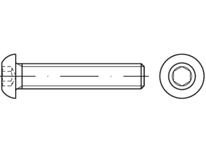 ISO 7380-1 śruby z łbem kulistym (imbusowe) - Śruby Eurobolt