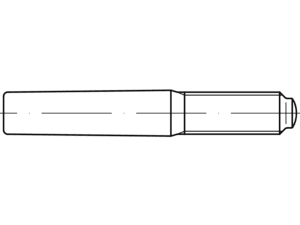 DIN 7977 / ISO 8737 / PN 85022 conical pins with tenon - Pins keyways Eurobolt pins