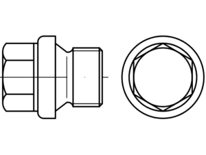 DIN 910 hexagon flange head plugs - Plugs - Eurobolt grease nipples