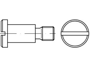 DIN 923 / PN 61241 shoulder screws with flat head - Eurobolt metal screws