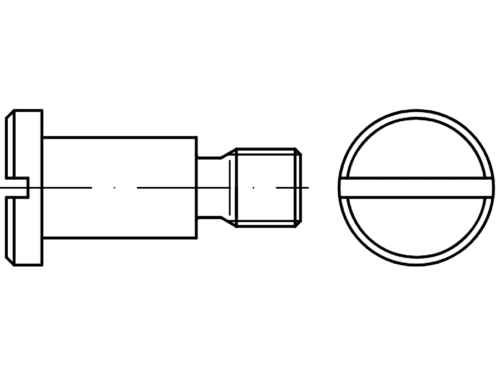 DIN 923 / PN 61241 shoulder screws with flat head - Eurobolt metal screws