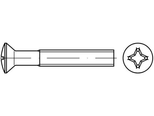 DIN 966 / ISO 7047 / PN 82212 wkręty z łbem soczewkowym - Wkręty do metalu Eurobolt