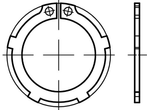 DIN 983 pierścienie osadcze - Pierścienie - zawleczki Eurobolt