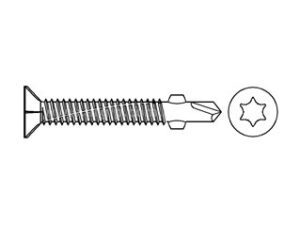 DIN 7504 PF self-drilling sheet metal screws with TORX socket and milling cutters - Eurobolt sheet metal screws