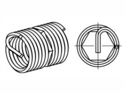 DIN 8140 B self-locking wire thread inserts - Plugs - Eurobolt grease nipples