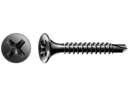 TYPE D SPAX quick installation screws for reinforced metal profiles, trumpet head PH - Eurobolt wood and PVC screws